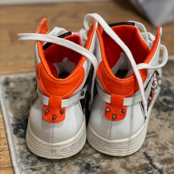 **SOLD** A.S. 98 WHITE MULTI COLORED HIGHTOP SNEAKER EU37 - Picture 4 of 7